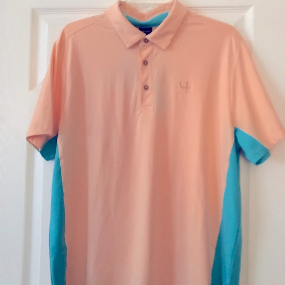Large Dri-fit golf polo.